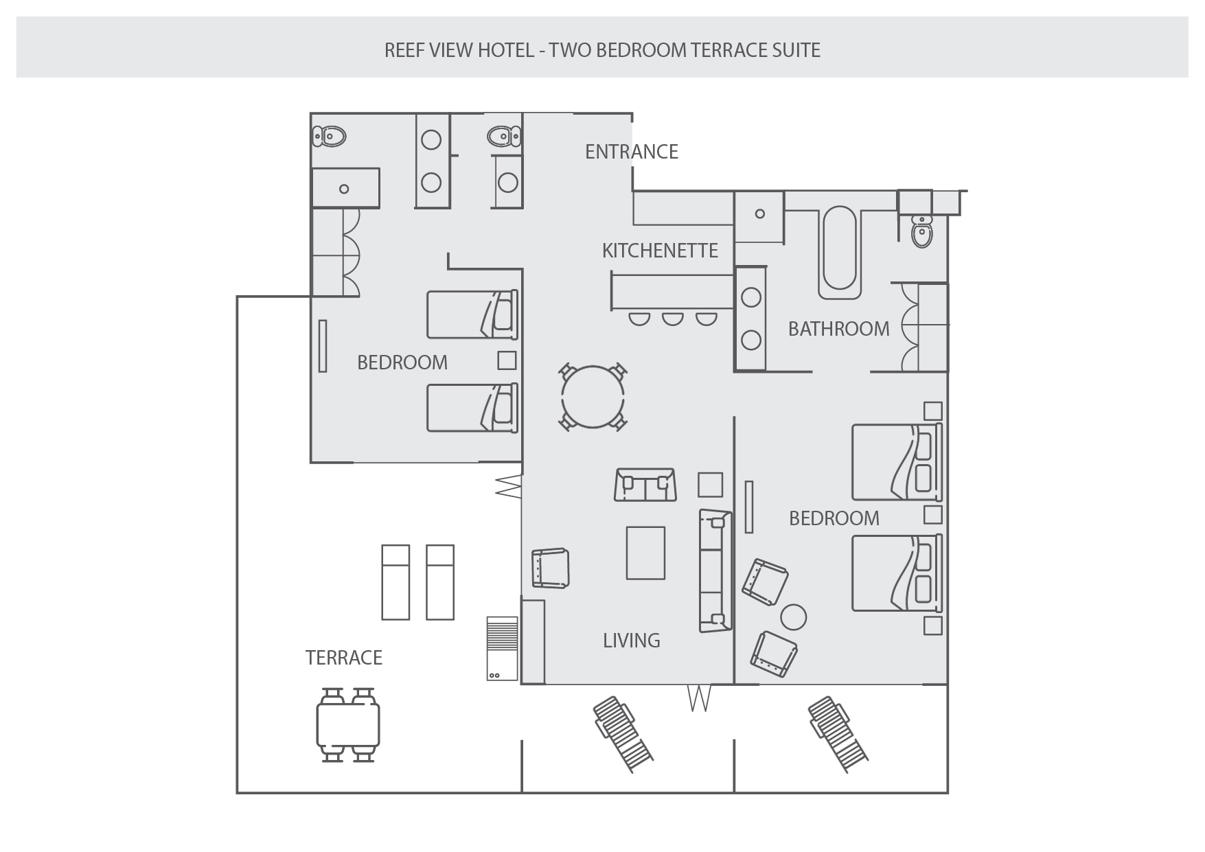 two bedroom terrace suite reef view hotel hamilton island
